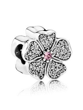 Pandora Retired Sterling Silver Apple Blossom Flower Charm 791831nbp